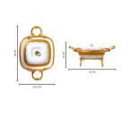 Wadah Saji Persegi Klasik motif Padi M35